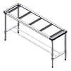 0900-6-WB-S S/S Legs with Double Centre Brace - 600mm Deep (0900-6-WB-S) - KW Commercial Kitchen