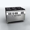 Fagor Kore 900 Series Gas 6 Burner with Gas Oven - C-G961OPH - KW Commercial Kitchen