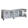 GN4100TNG - 4 Glass Door Gastronorm Bench Fridge - KW Commercial Kitchen