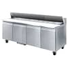 Thermaster SLB240 Four Door Pizza Prep Bar Fridge - Commercial Use