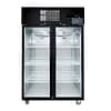 SUCG1000B Double Door Upright Display Fridge (Black) - KW Commercial Kitchen