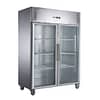 FED-X S/S Two Full Glass Door Upright Fridge - XURC1200G2V - KW Commercial Kitchen