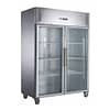 FED-X S/S Two Full Glass Door Upright Freezer - XURF1200G2V - KW Commercial Kitchen