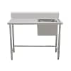 Kitchen Knock Full Stainless Steel Single Sink Bench Leg Brace Right 1800x700mm - KW Commercial Kitchen