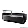 Tecnodom Serie MR9.5 Black 2480mm Wide Deli Display with Storage and Castors TDMR-0925B