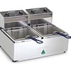 ROBAND F28 Double Pan Counter Top Electric Deep Fryer - KW Commercial Kitchen