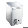 109L One Door S/S Benchtop Fridge 435x700x900mm fits 1x 1/1 GN pans 120W/10A - KW Commercial Kitchen
