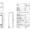 Thermaster Double Glass Door Colourbond Upright Drink Fridge LG-580P