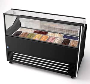 Iarp FrostMate 13 Prime: The Elite Choice for Scoop Ice Cream Retailers, Gelato Display Black (Delight 13 Prime)