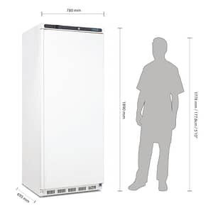 Polar C-Series 600L Upright Freezer - Sleek White