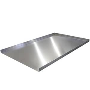 Kitchen Knock 3-Sided Aluminium Baking Tray - 400x600x20mm Commercial Quality