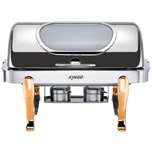 2NDs: Oblong Chafing Dish with Gilt Legs / Single KGS6801-1