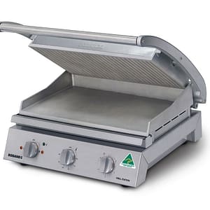 Roband GSA810R Grill Station - Ribbed Top Plate 10A
