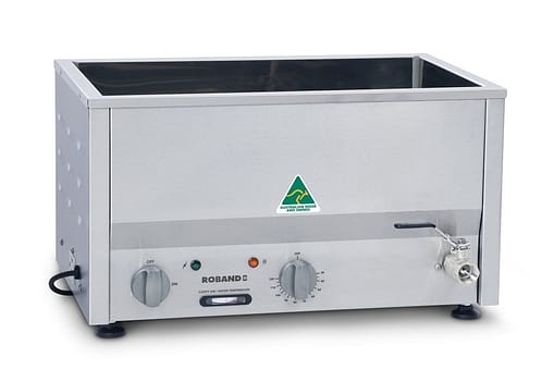 Roband BM2T Bain Marie With Thermostat Control, 2 x 1/2 size pan