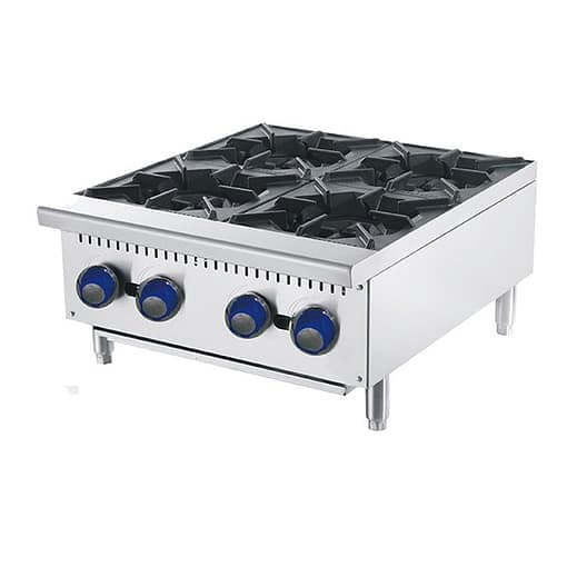 CookRite 4 Burner Commercial Gas Cooktop - ATHP-24-4-NG