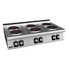 Fagor Kore C-E760 6 Burner Bench Top Electric Cooktop – 1200mm, 15.6kW, Stainless Steel