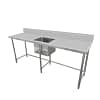 Kitchen Knock 631122 Stainless Steel Single Sink Bench Centre Sink 2100x600mm – Ideal for Commercial Kitchens