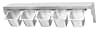 Kitchen Knock 620352 Stainless Wall Shelf GN Pan Rack with 40kg Capacity – 1200x300mm