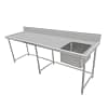 Kitchen Knock 631125 Stainless Steel Single Sink Bench 2400x700mm – Ideal for Commercial Kitchens