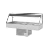 Woodson W.CFS25 1680mm 5 Bay Cold Food Bar, Straight Glass, LED, Digital Temp