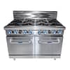 CookRite ATO-8B-F-NG 8 Burner Natural Gas Range with Static Oven – GasMark Certified