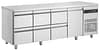 Inomak UBD6000 Under Bar Drawer Fridge with 1 Door and 6 Drawers, 2240mm Stainless Steel