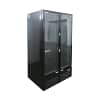 AG DF810B 810L Upright Display Fridge – Double Glass Door, LED, Black Finish