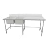 Kitchen Knock 632457 Double Sink Bench with Left Sink – 2100x600mm Stainless Steel