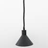 Anvil Venus Matte Black Heat Lamp with Adjustable Height for Commercial Kitchens