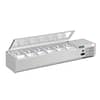 Polar G-Series Countertop Prep Fridge with Lid 6x 1/4GN with Hard Stainless Lid