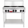 Thor 36" Gas Hob 6Open Burners Safety Valve w/Flame Failure Protect TR-HP636F - KW Commercial Kitchen