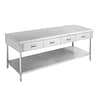 SWBD-7-1800 Work bench with 4 Drawers and Undershelf - KW Commercial Kitchen