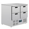 Polar G-Series 4 Drawer Counter Fridge 240Ltr – Stainless Steel Design