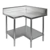 FED WBCB7-0900/A Corner Workbench with Splashback and Undershelf