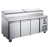 FED-X S/S Three Door Sandwich Counter - XSS8C20S3V - KW Commercial Kitchen