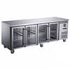 FED-X Four Glass Door Bench Fridge  - XUB7C22G4V