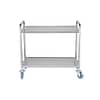 FED YC-102 Stainless Steel Trolley - Dual Shelves