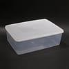 alt="Kitchen Knock 014678 Food Storage Box 6.5L – Clear with White Lid"