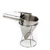 Kitchen Knock Batter Dispenser with Stand - Stainless Steel for Pancakes & More