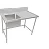 Kitchen Knock 900x700mm Stainless Steel Single Sink Bench - Left