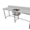 Kitchen Knock Full Stainless Steel Single Sink Bench Leg Brace Centre 2100x700mm