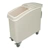 Kitchen Knock 102L Ingredient Bin with Scoop – Durable White Food-Grade Storage Bin on Wheels
