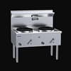 Luus WZ-2C Australian-Made Waterless Wok with 2 High-Efficiency Chimney Burners / Duckbill (WZ-2C)