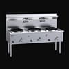 Luus WZ-3C Waterless Wok - 3 Burners ( Chimney, Duckbill ) - KW Commercial Kitchen