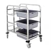 Vogue DK738 Stainless Steel Bussing Trolley