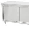 KK Stainless Steel Sliding Door Workbench Cabinet – 424530 / 424531 / 424532 - KW Commercial Kitchen