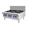 CookRite AT80G6B-C-NG 800 Series Open 6 Burner Cooktop