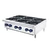 CookRite Commercial Gas Cooktop - 6 Burner, Heavy-Duty - ATHP-36-6-NG