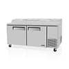 Turbo Air CTPR-67SD - 2 Door Pizza Prep Refrigerator – 566L | Commercial-Grade - KW Commercial Kitchen