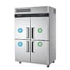 Turbo Air KRF45-4 (HC) Efficiency Series: 4 Half Door Top Mount Dual Temp Fridge / Freezer